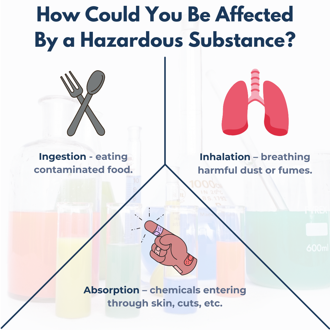 How Could You Be Affected By a Hazardous Substance? Ingestion, Inhalation, Absorption