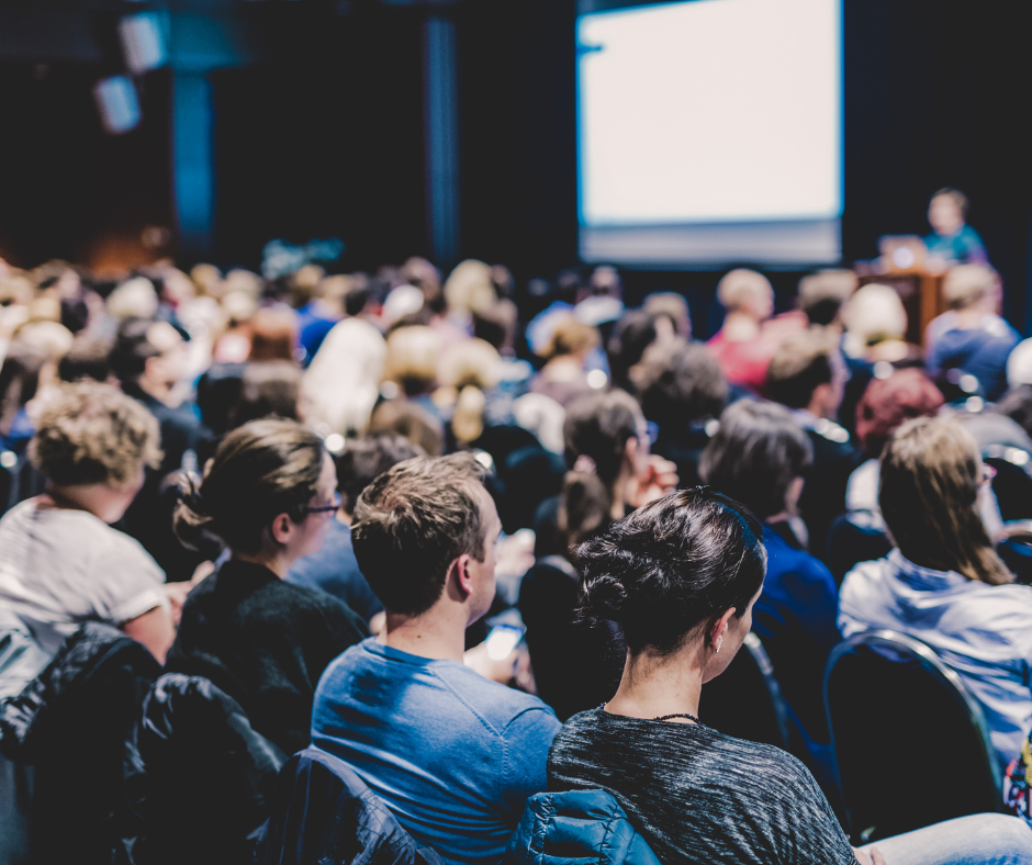 Large group of people at a conference