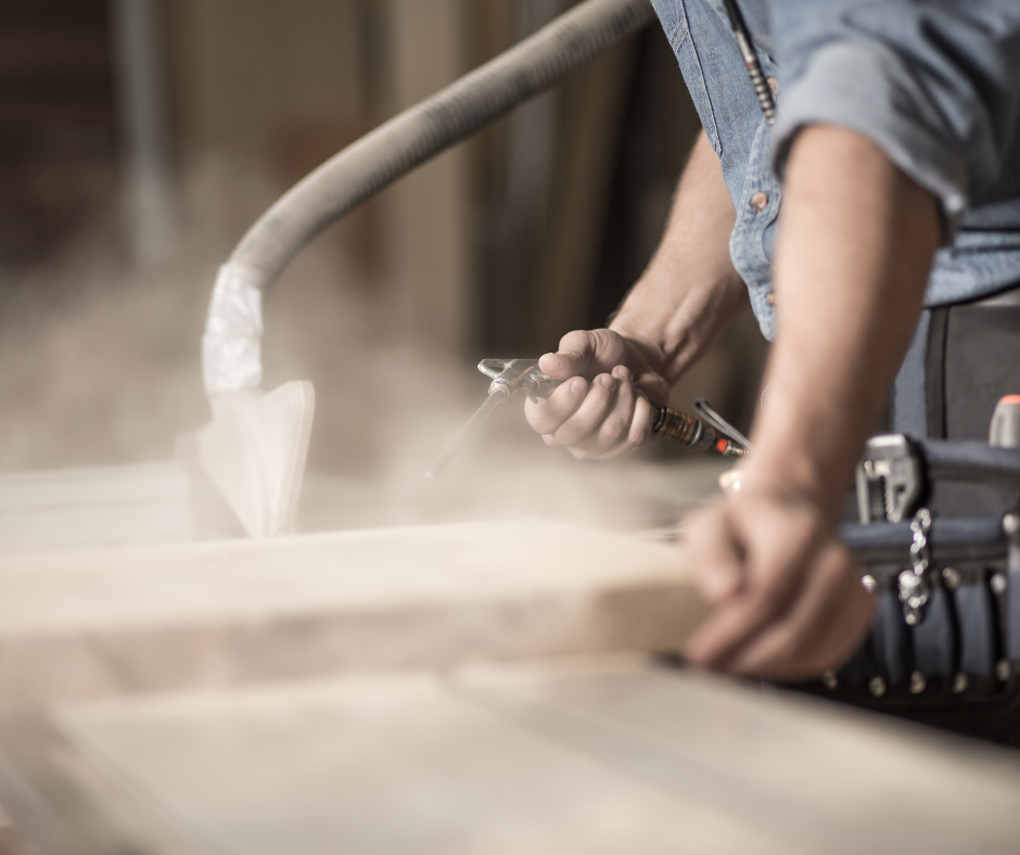 wood dust from carpentry